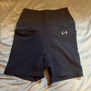 TLF Women’s Workout Shorts - light gray/purple color